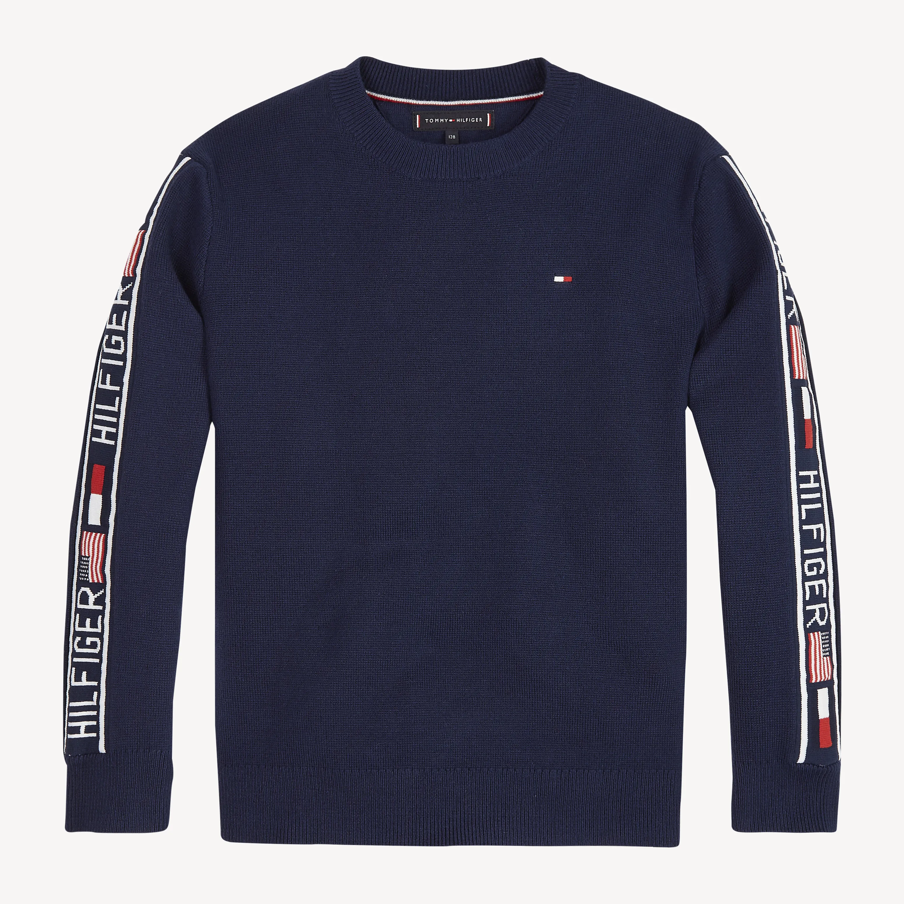 Tommy Hilfiger Boys Cotton Logo Sweatshirt Jumpers