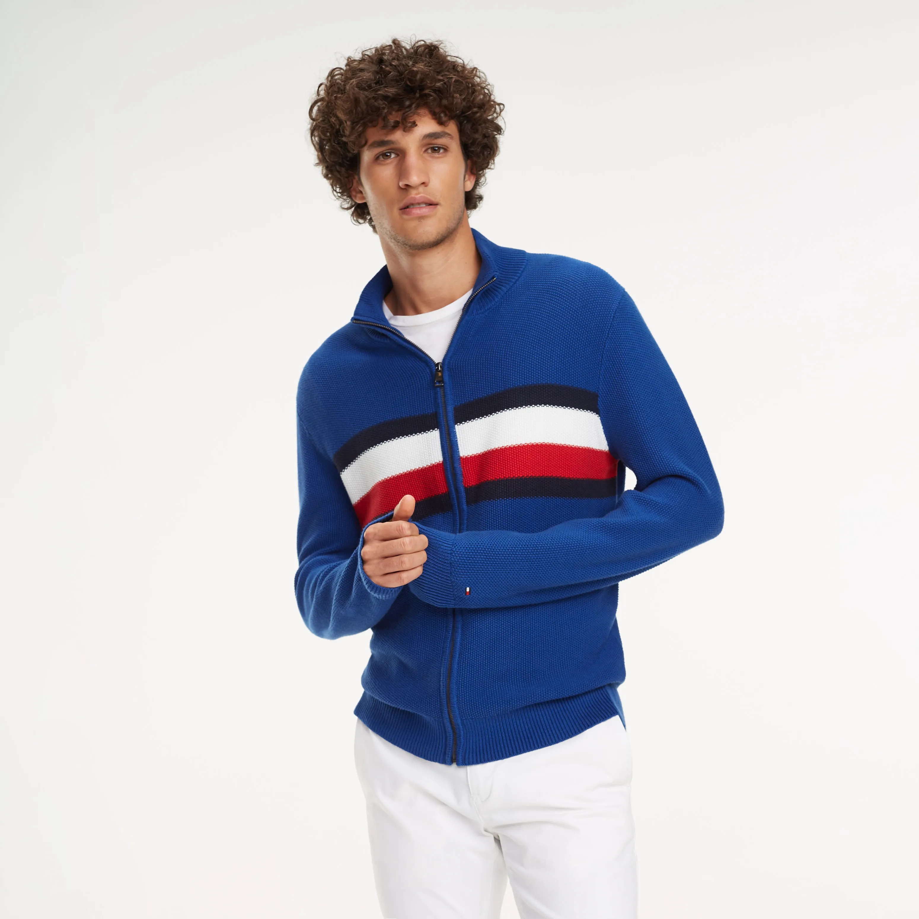 Tommy Hilfiger Color-Blocked Zip Jumper