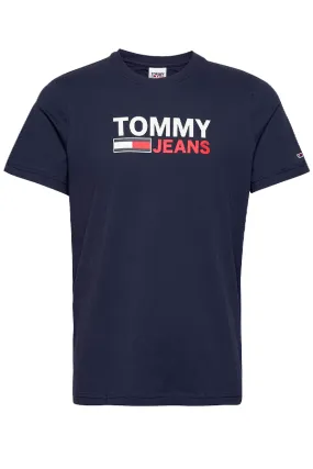 Tommy Hilfiger Navy Big Logo T-Shirt.