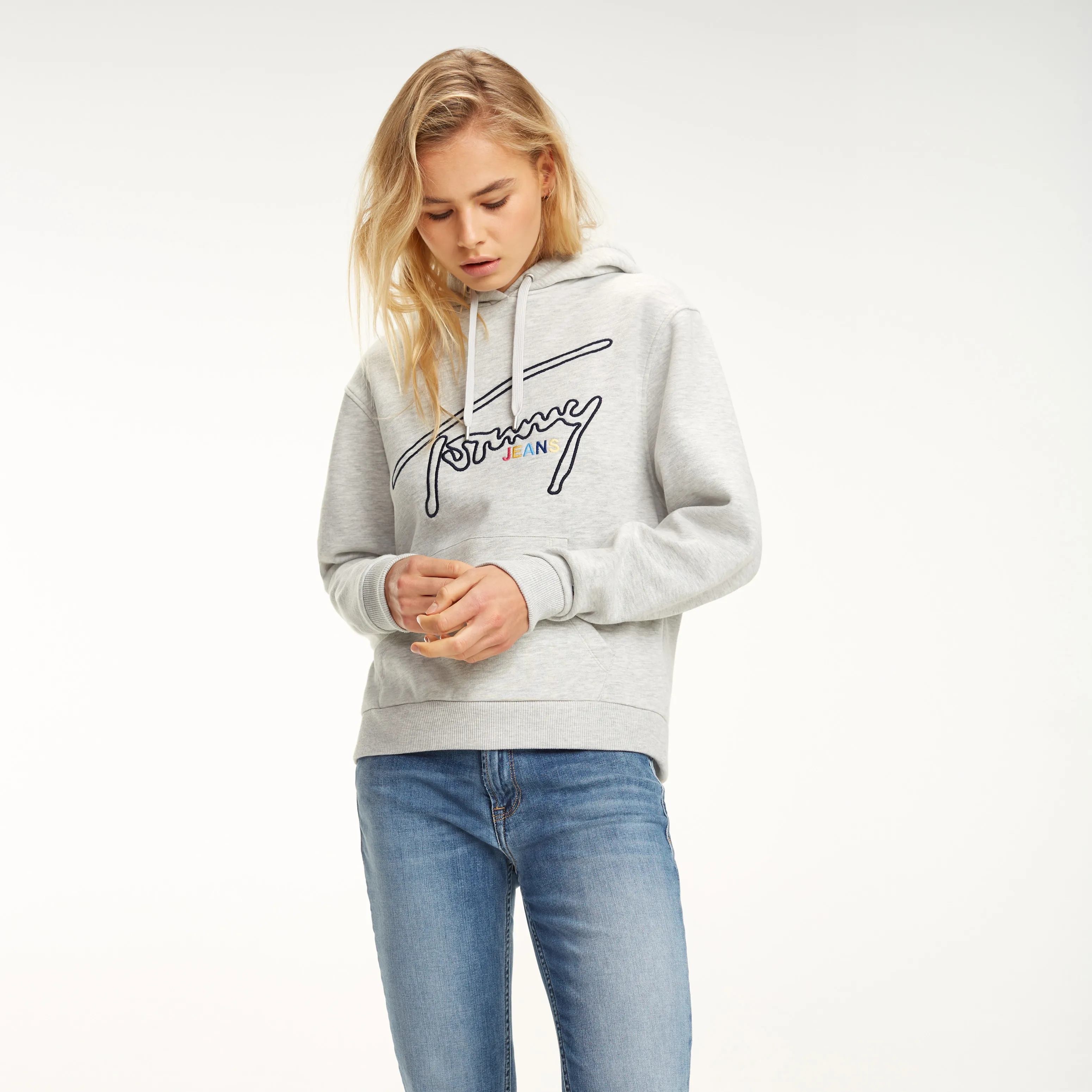 Tommy Hilfiger Signature Logo Hoodie - Fleece Jumpers