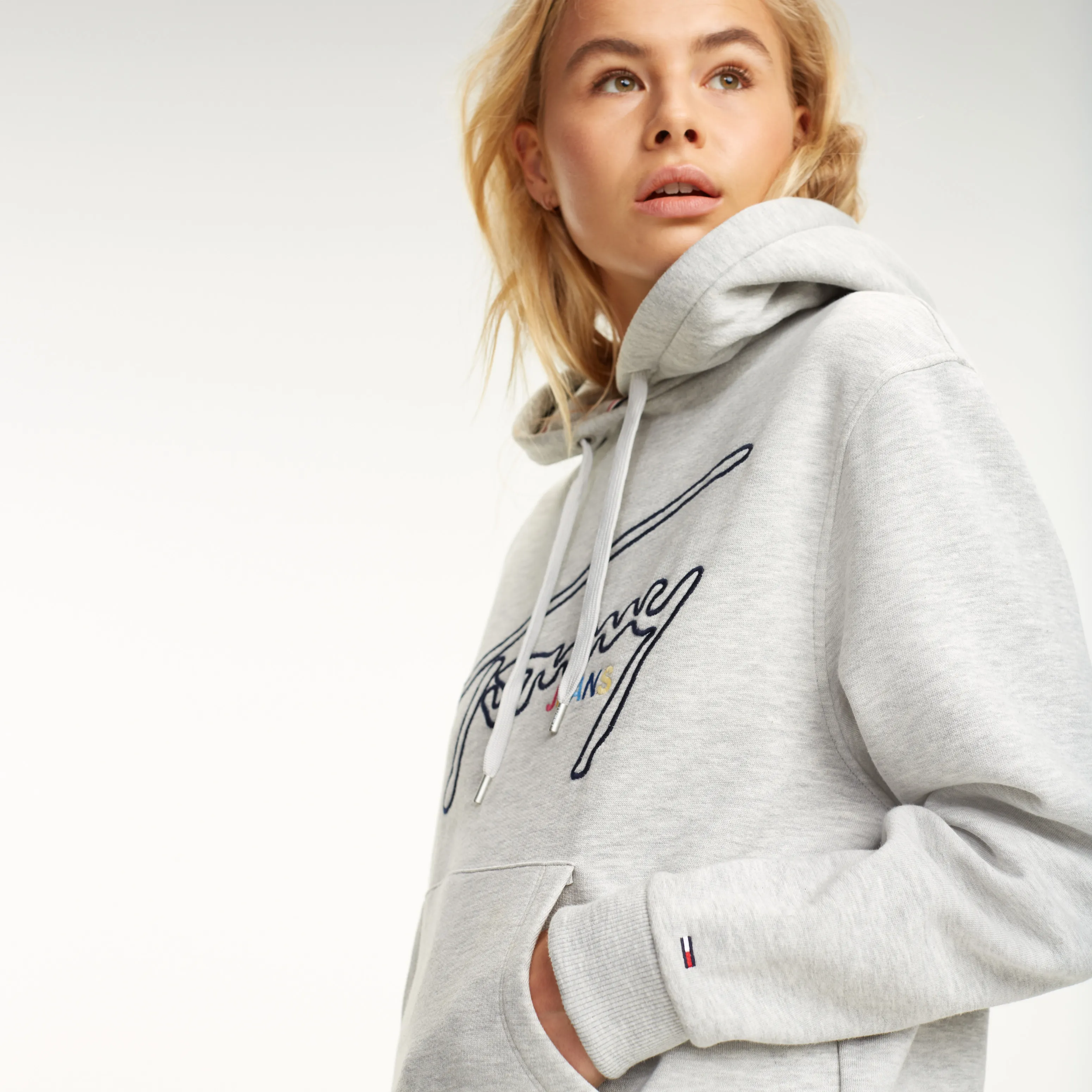 Tommy Hilfiger Signature Logo Hoodie - Fleece Jumpers