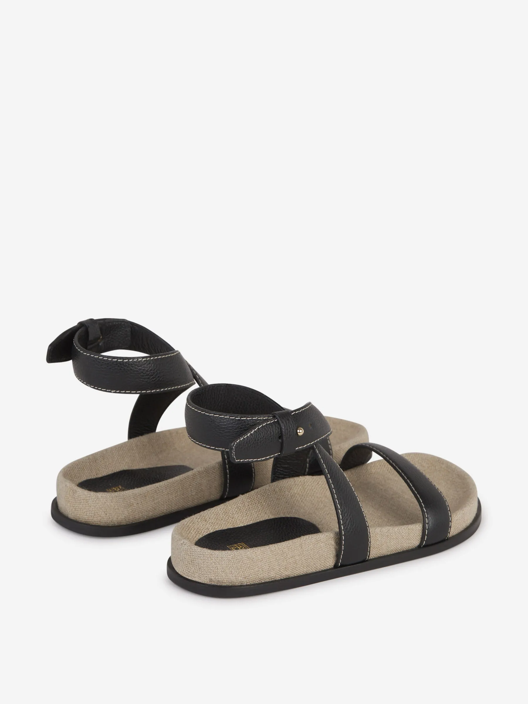 TOTEME The Leather Chunky Sandals 