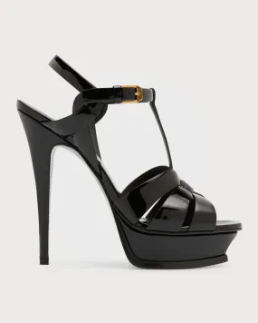 Tribute Patent T-Strap Platform Sandals