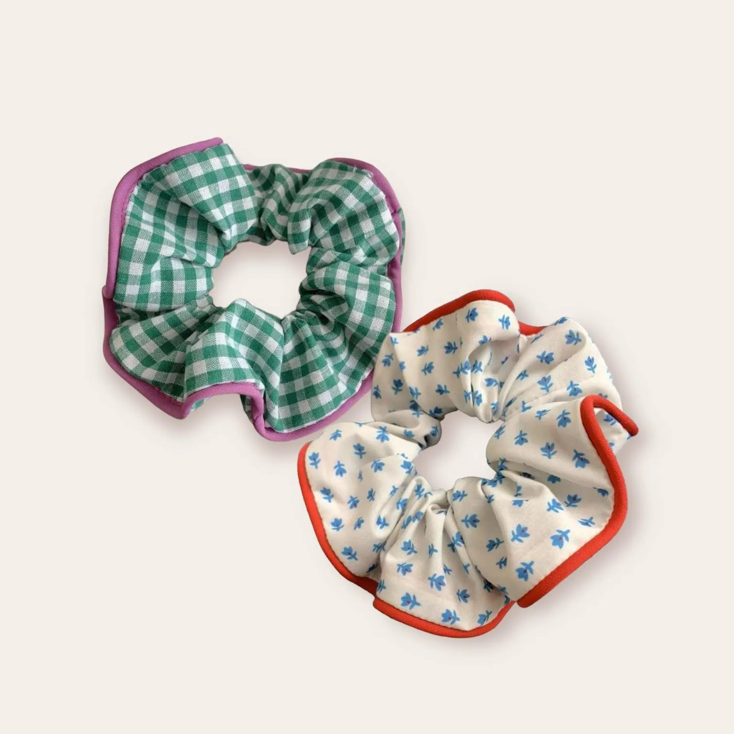 TRIX 2pc Set Printed Artsy Scrunchie