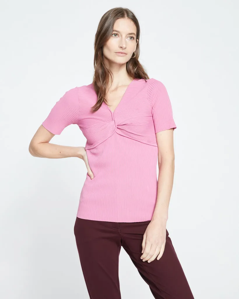 Twist Knit Top - Anemone