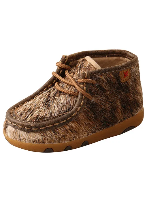 Twisted X Infant Chukka Driving Moc Brindle Hair On