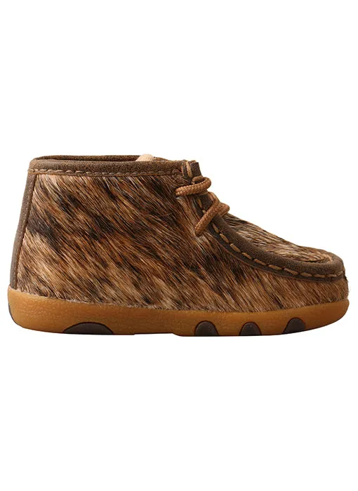 Twisted X Infant Chukka Driving Moc Brindle Hair On