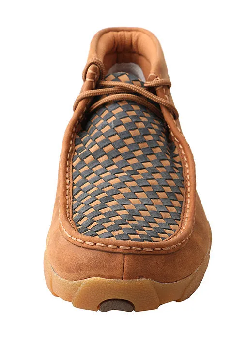 Twisted X Men's Chukka Driving Moccasins Oiled Saddle Blue