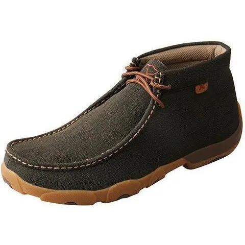 Twisted X Men's Steel Toe Chukka Driving Moc-Rubberized Brown - Workwear