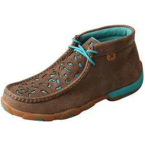 Twisted X Women's Chukka Driving Moc Bomber Turquoise