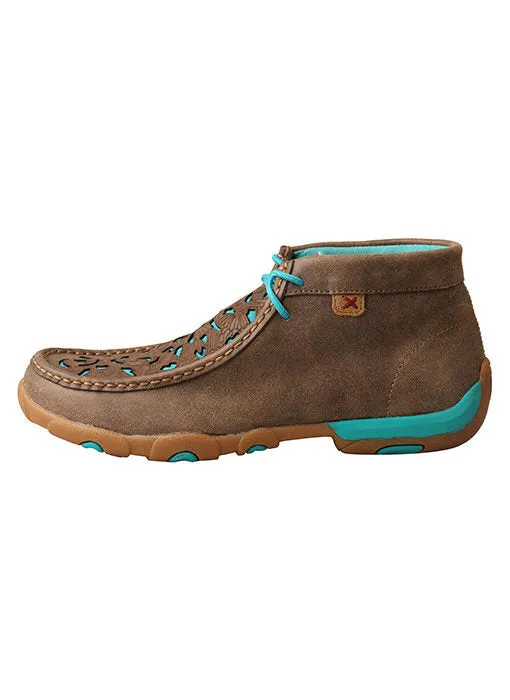 Twisted X Women's Chukka Driving Moc Bomber Turquoise