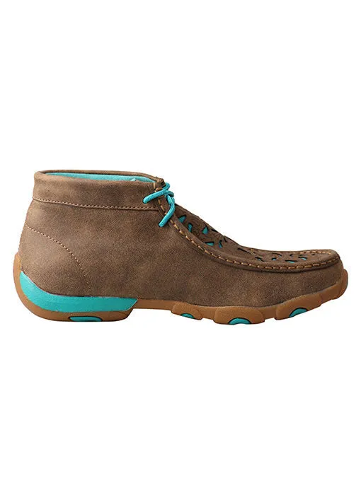 Twisted X Women's Chukka Driving Moc Bomber Turquoise