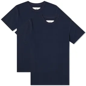 Two-Pack Navy Jersey Knit T-Shirts by Reigning Champ