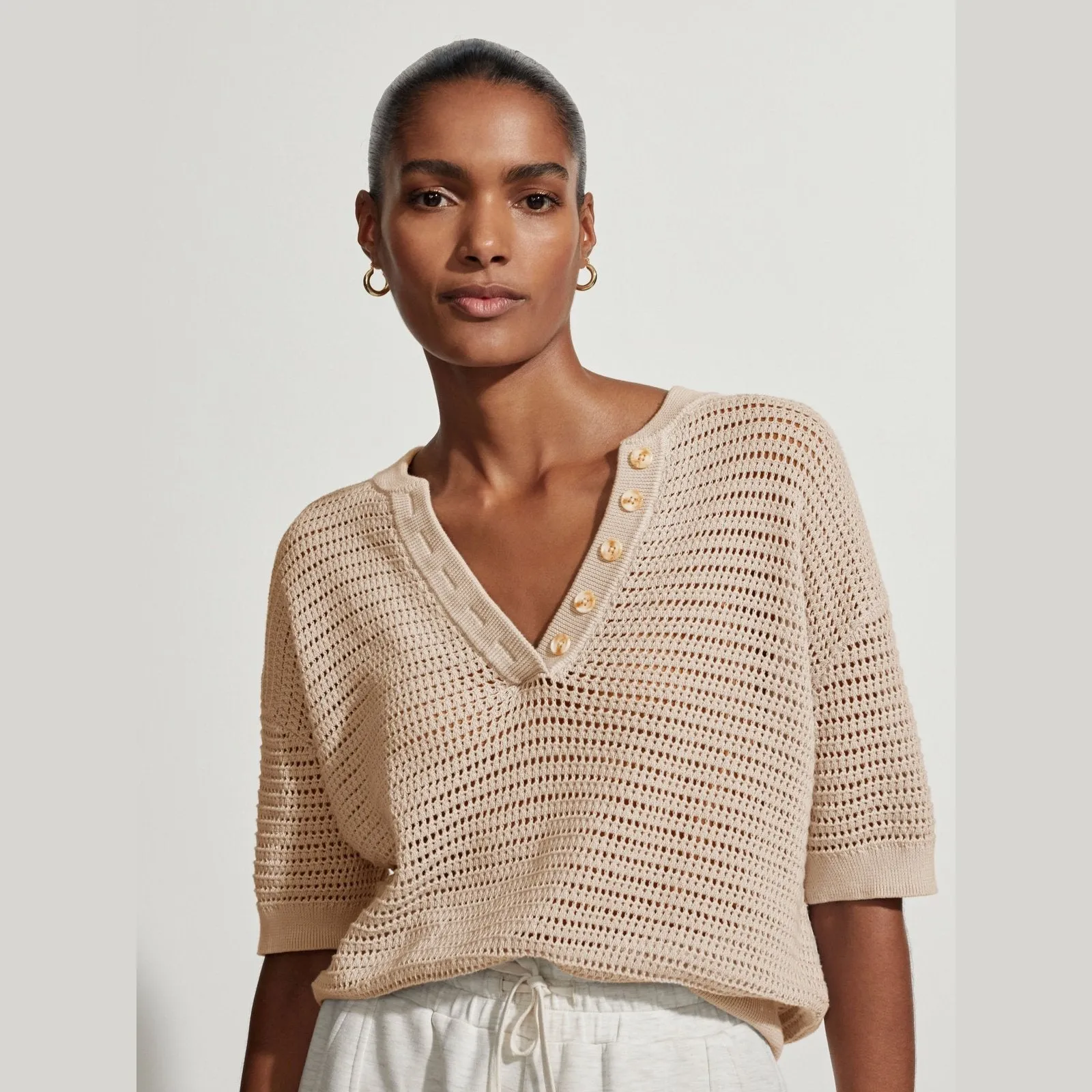 Varley Callie Knit Top