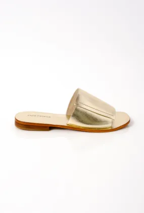 Verona Slide Sandals - Gold