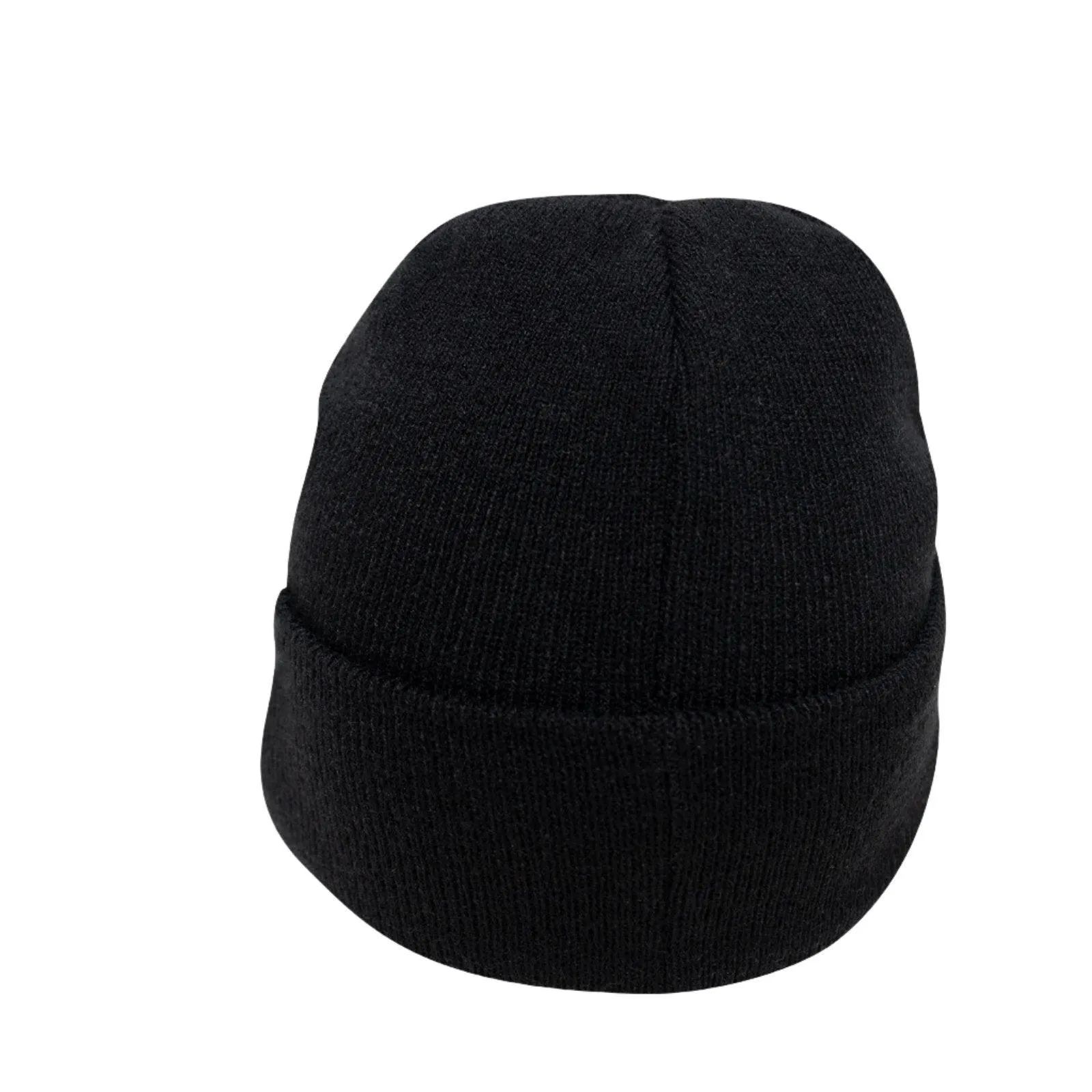 Veteran With US Flag Fine Knit Watch Cap - Black