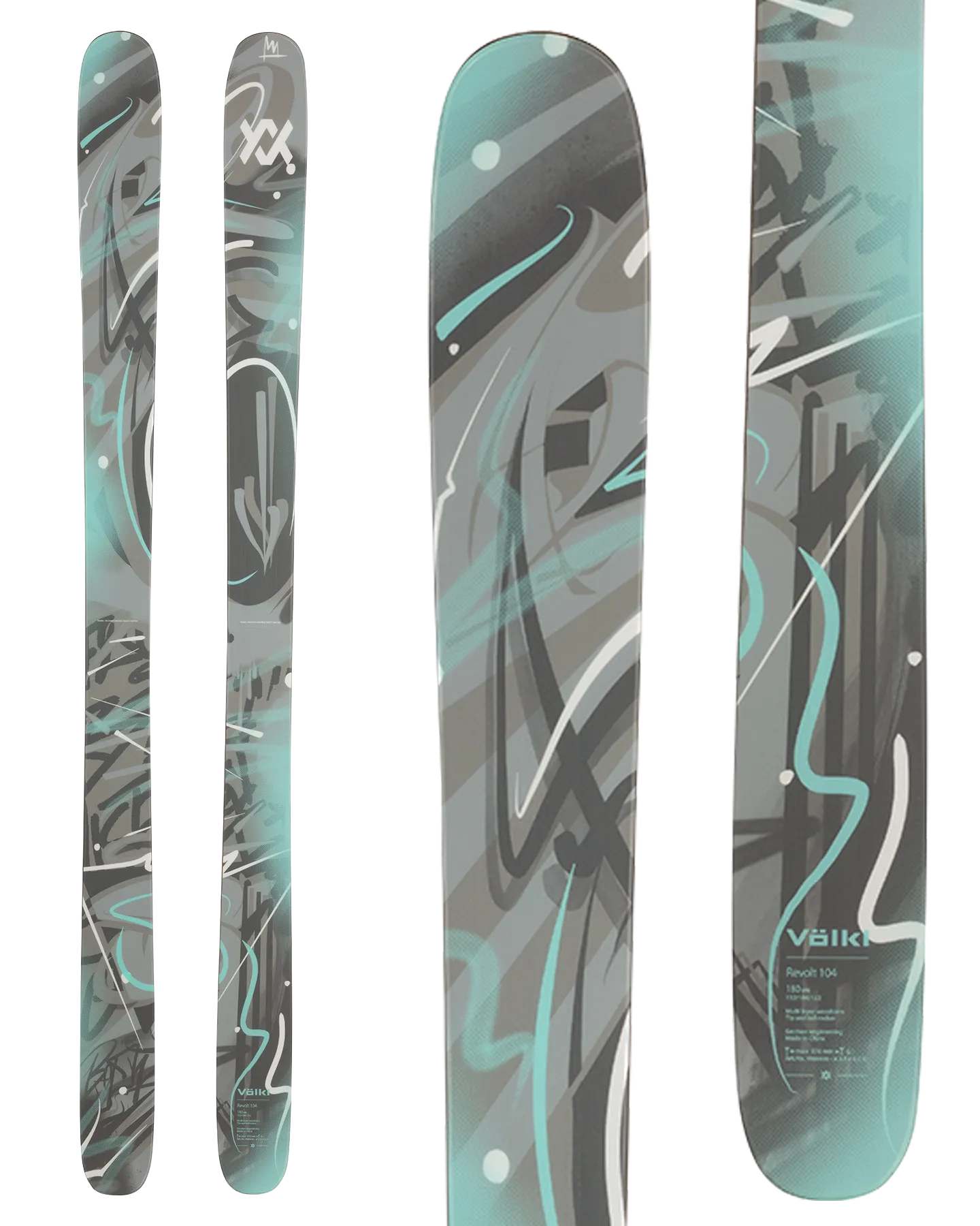 Volkl Revolt 104 Flat Snow Skis - 2025 | Shop Skis at Trojan Wake Ski Snow & Snow Skiers Warehouse