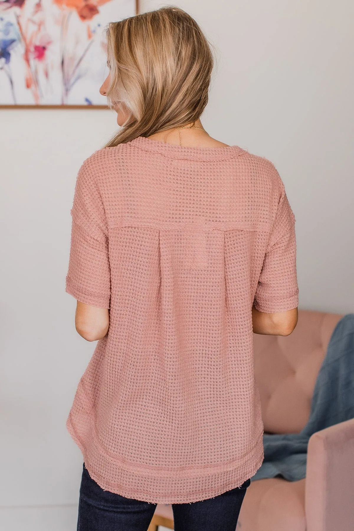 Wanting It All Knit Top- Mauve