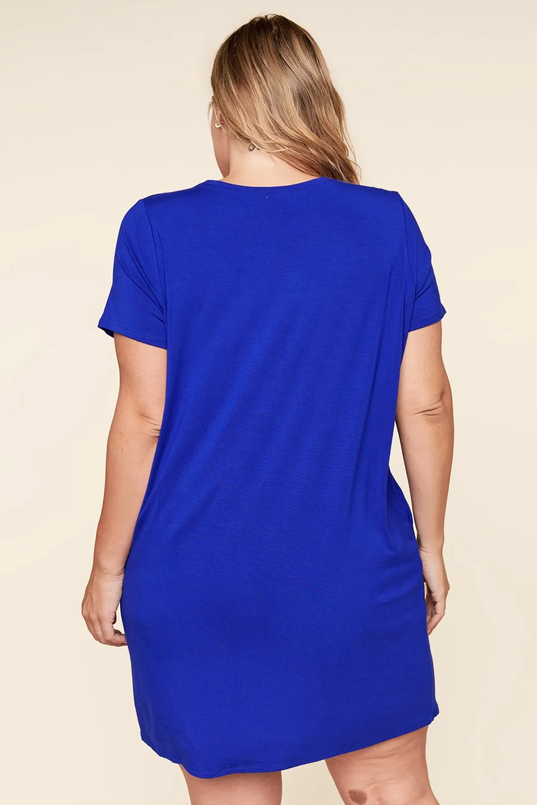 Weekender T Shirt Mini Jersey Knit Dress Curve