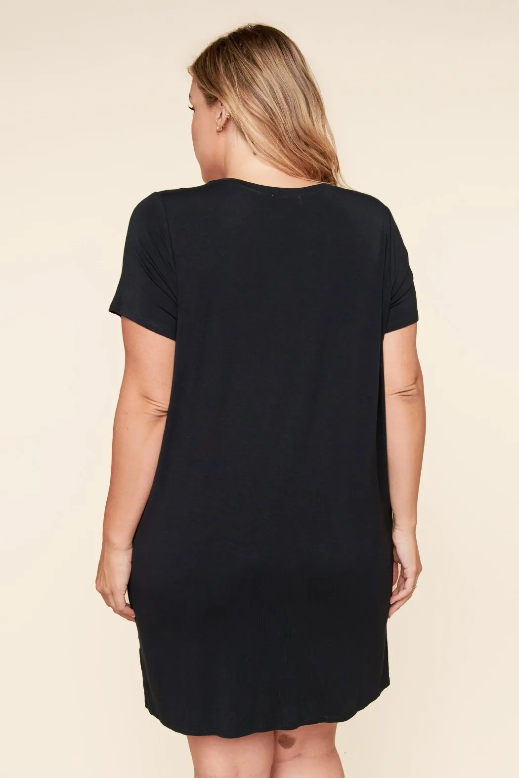 Weekender T Shirt Mini Jersey Knit Dress Curve