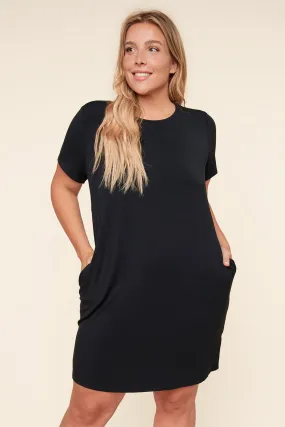 Weekender T Shirt Mini Jersey Knit Dress Curve