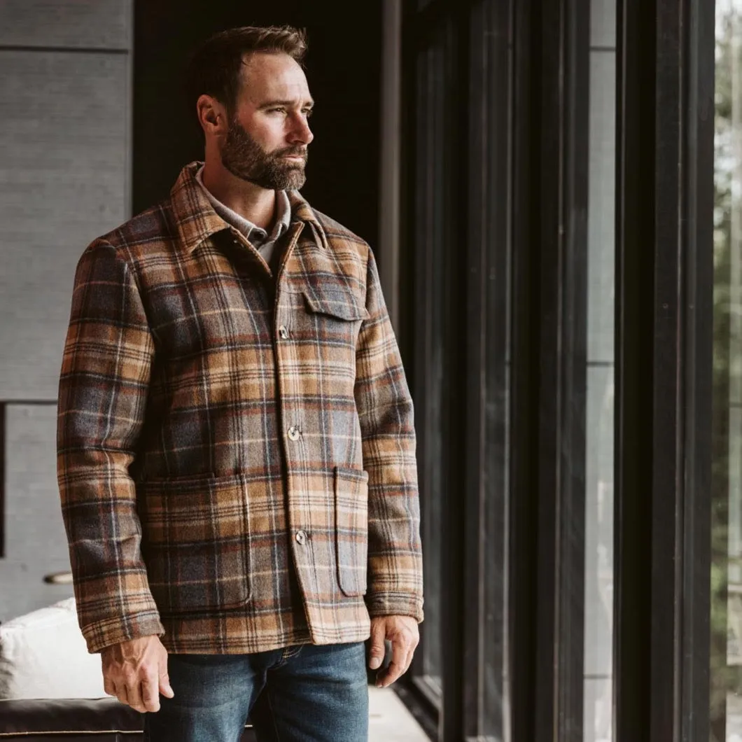 Wesley Wool Jacket | Brown Plaid