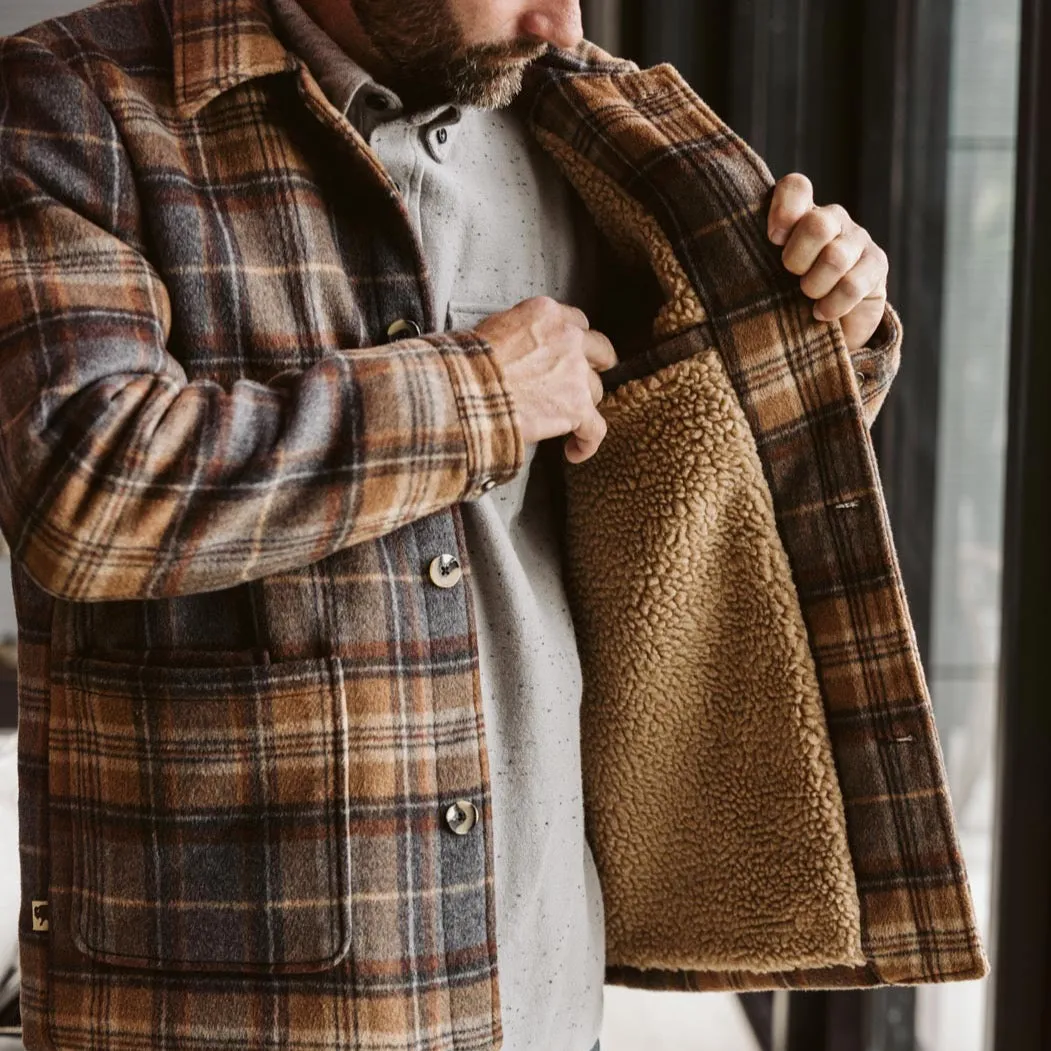 Wesley Wool Jacket | Brown Plaid