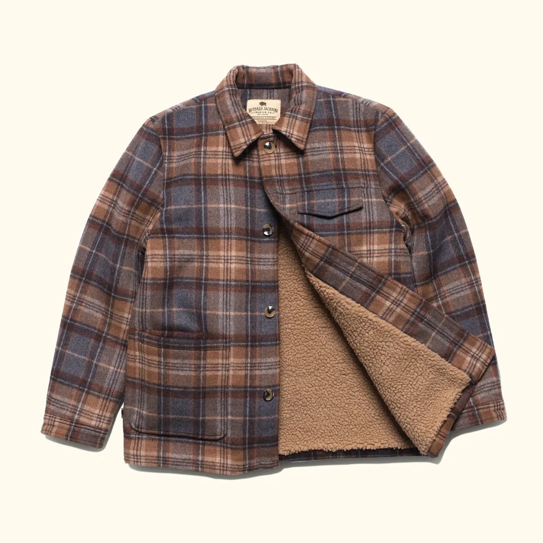 Wesley Wool Jacket | Brown Plaid