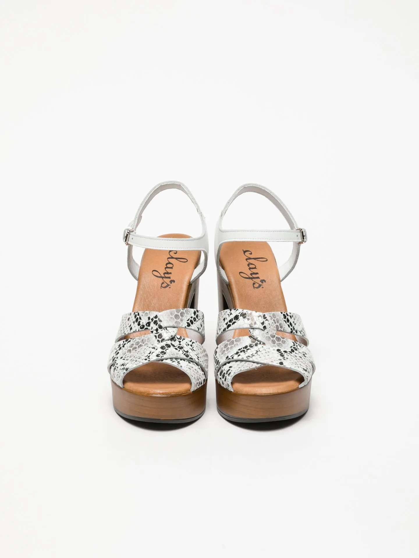 White Buckle Sandals