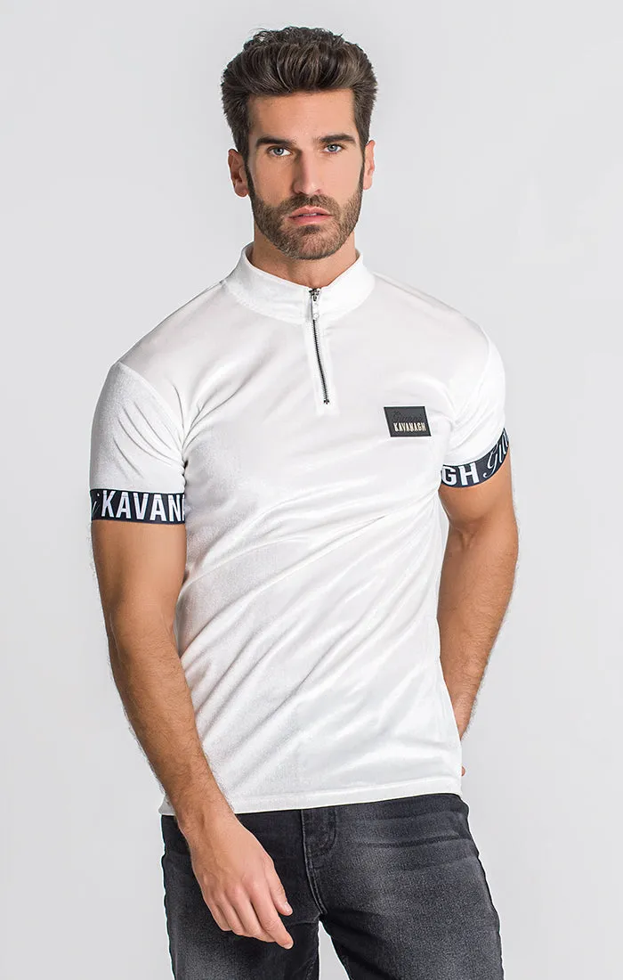 White Montecarlo Elastic Polo