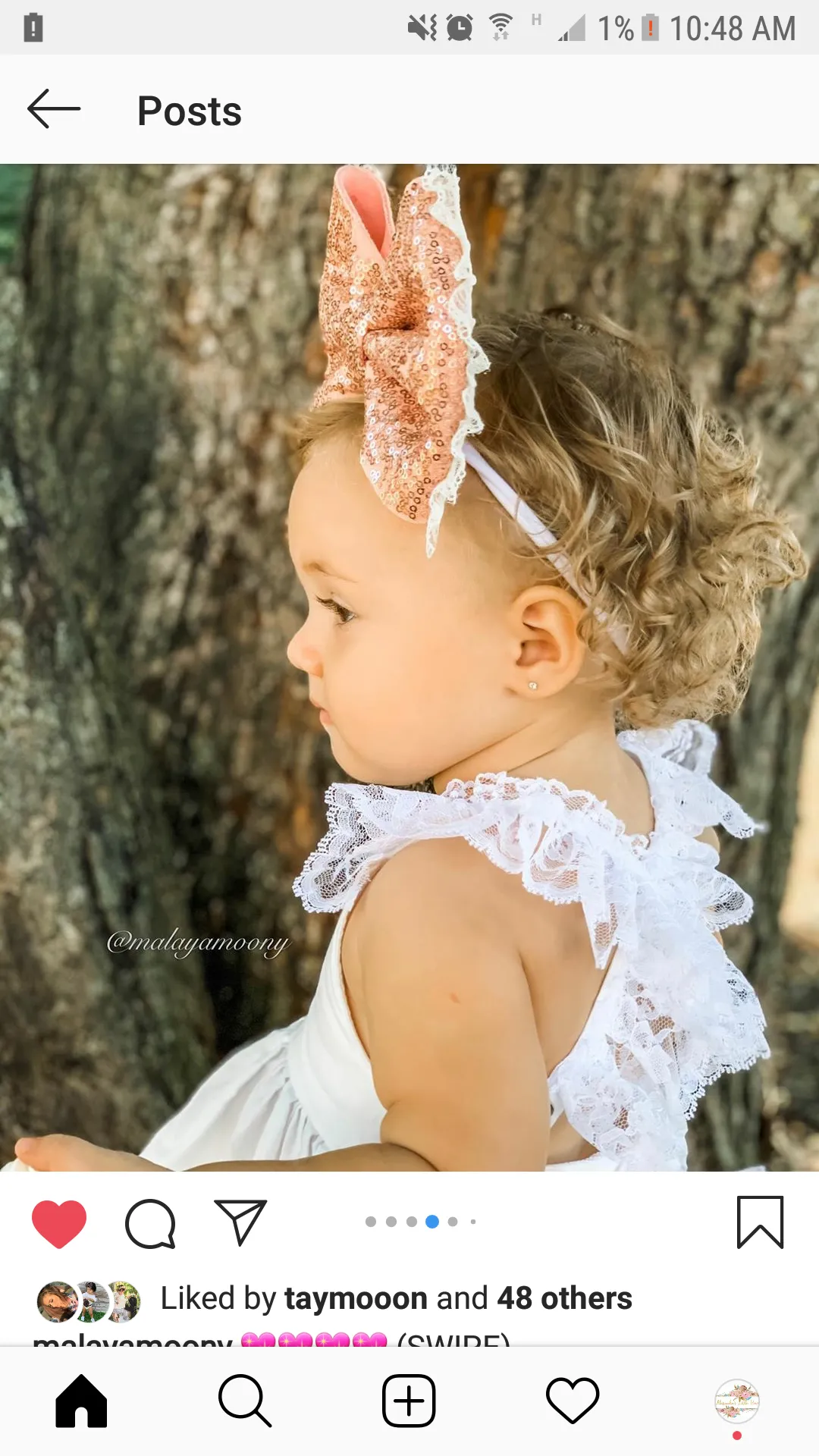 White ruffle swing set