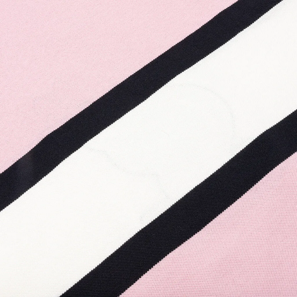 Pink and Off-White Winged Logo Polo