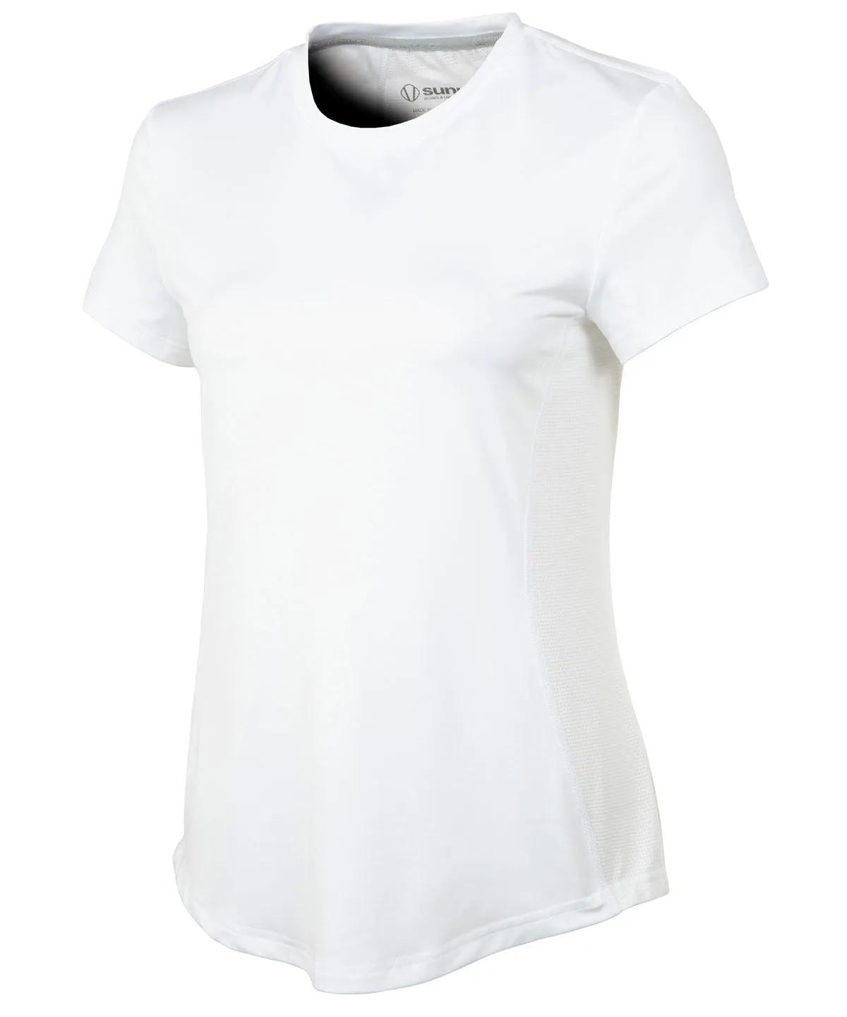 Women's Aria Tee Shirt with Mesh Knit Insert