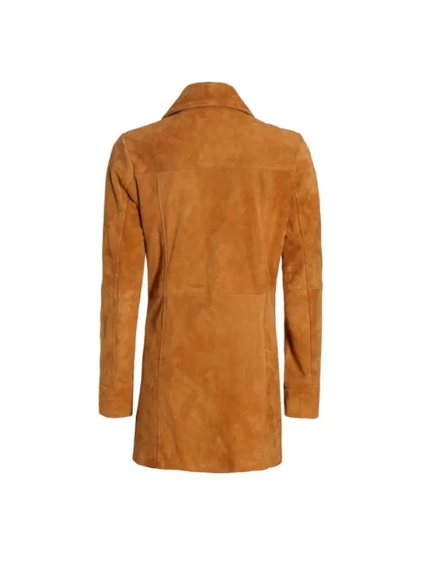 Brown Suede Coat for Women