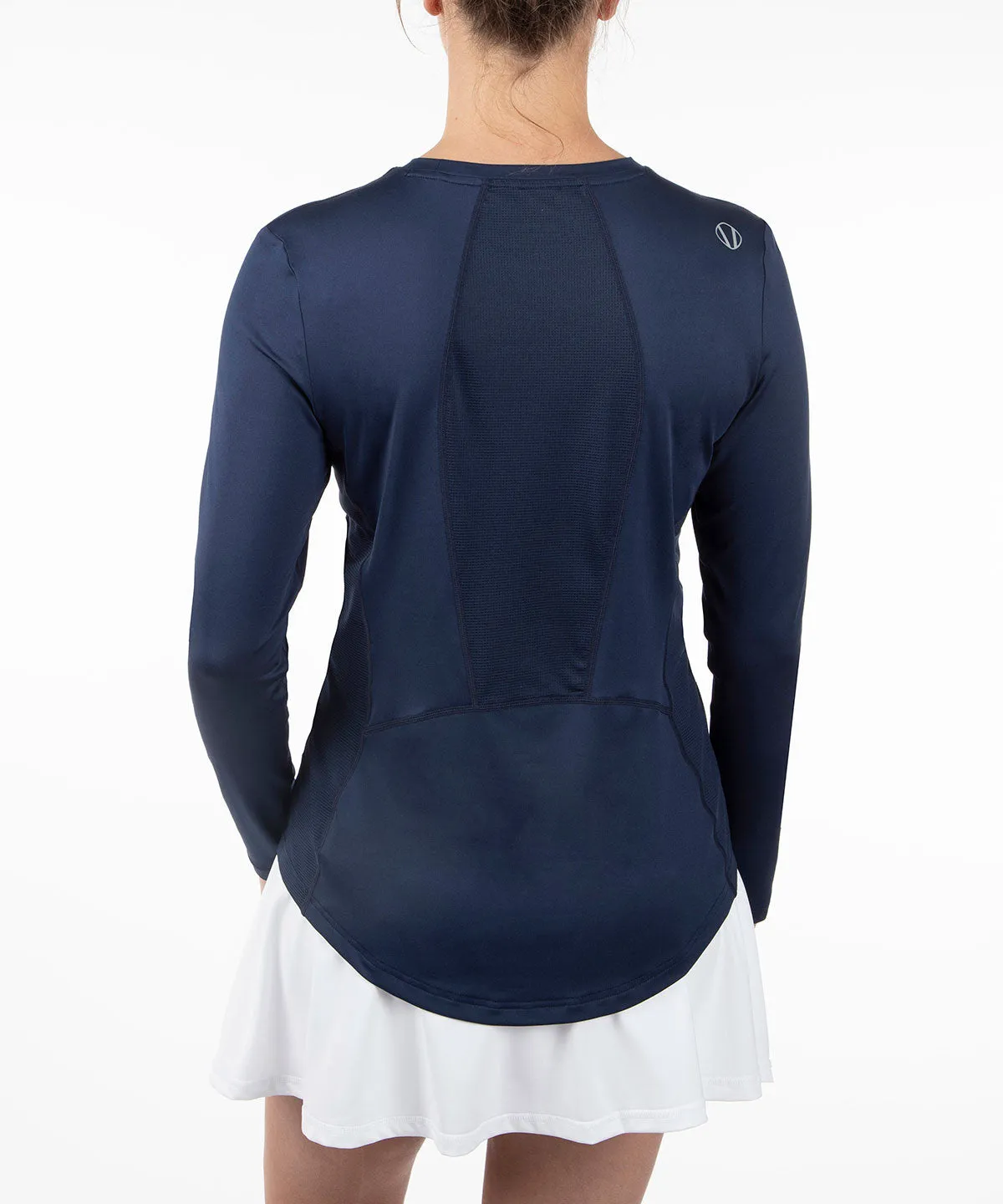 Women's Sari Athletic Long-Sleeve with Mesh Knit Insert