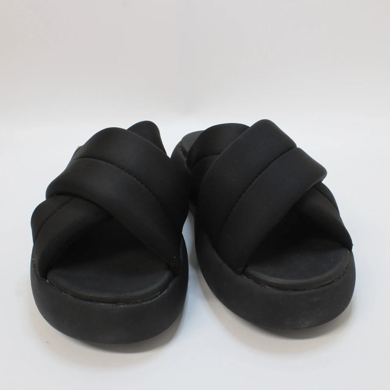 Black Repreve Jersey Women's Toms Mallow Cross Slides