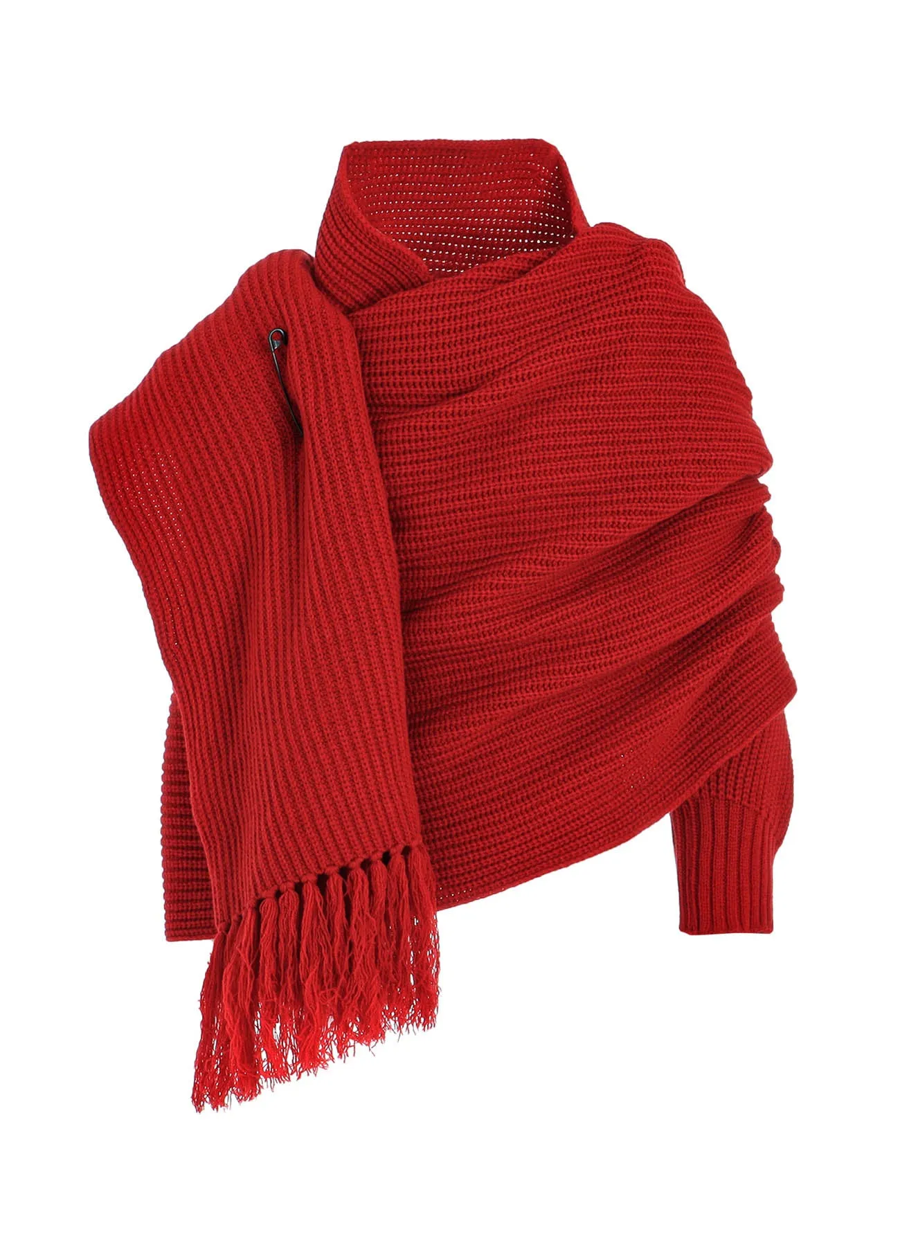 WOOL KNIT STOLE