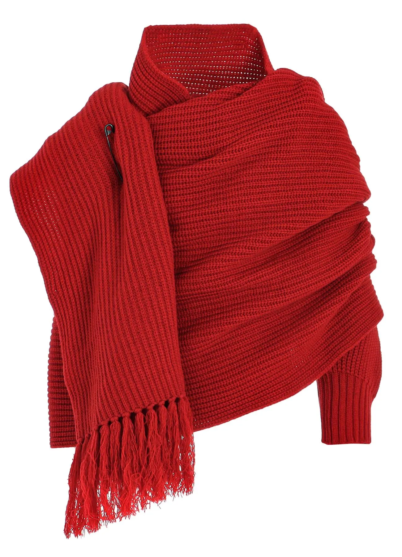 WOOL KNIT STOLE