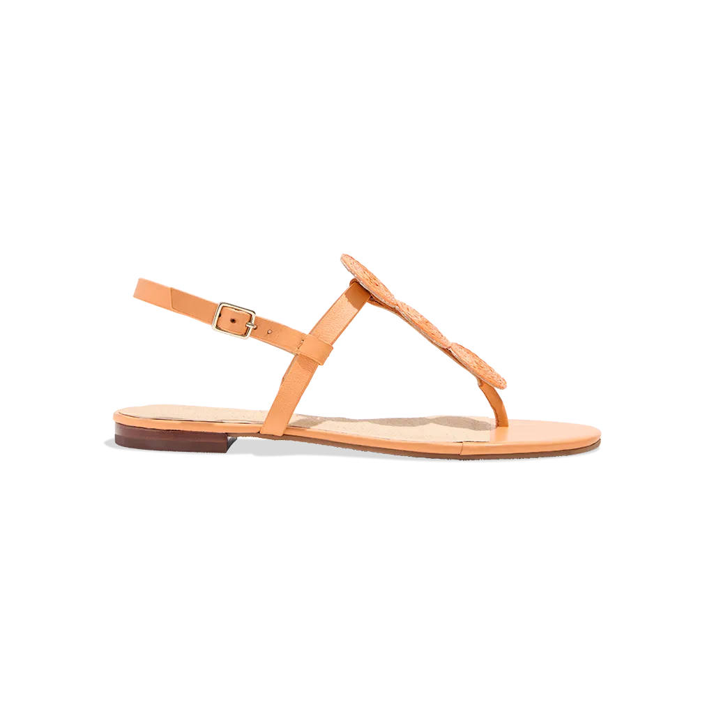 Worth Raffia Flat Sandal