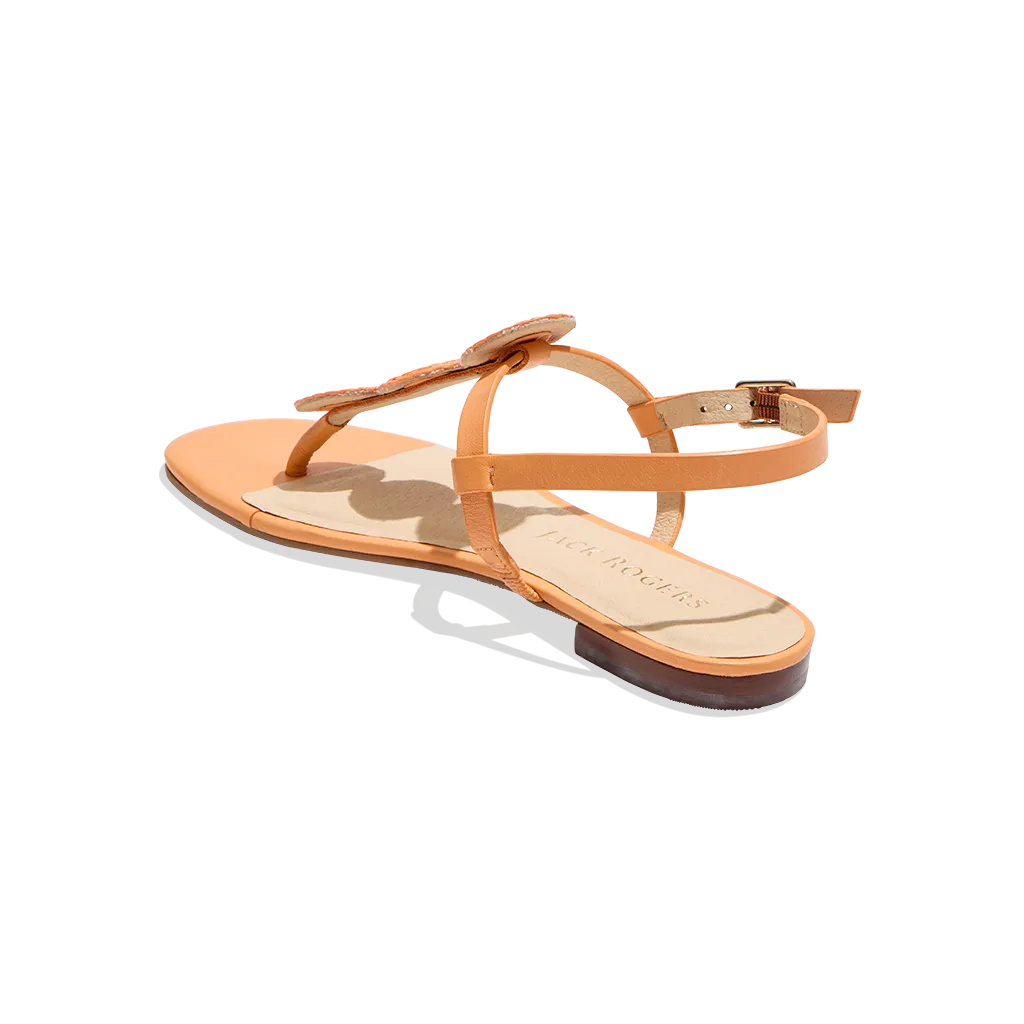 Worth Raffia Flat Sandal