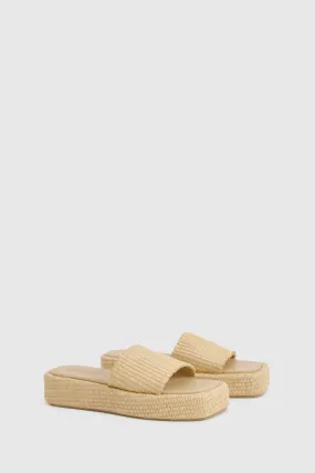 Woven Flatform Slides