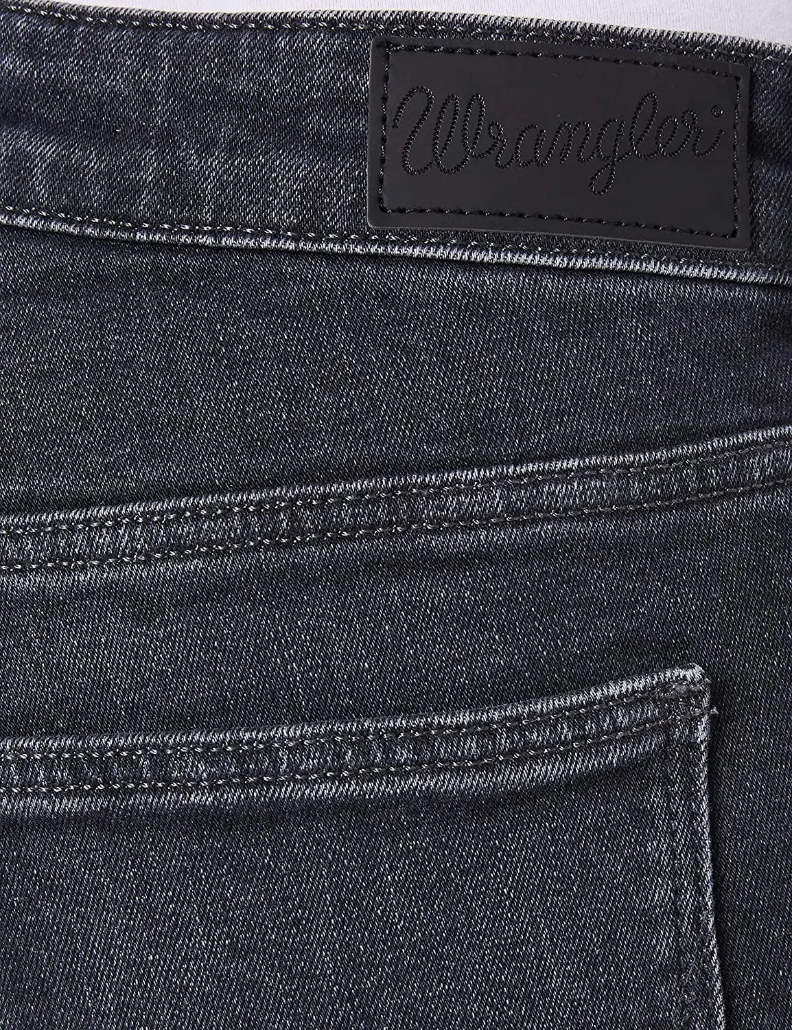 Wrangler Slim Stretch Jeans Black Angle