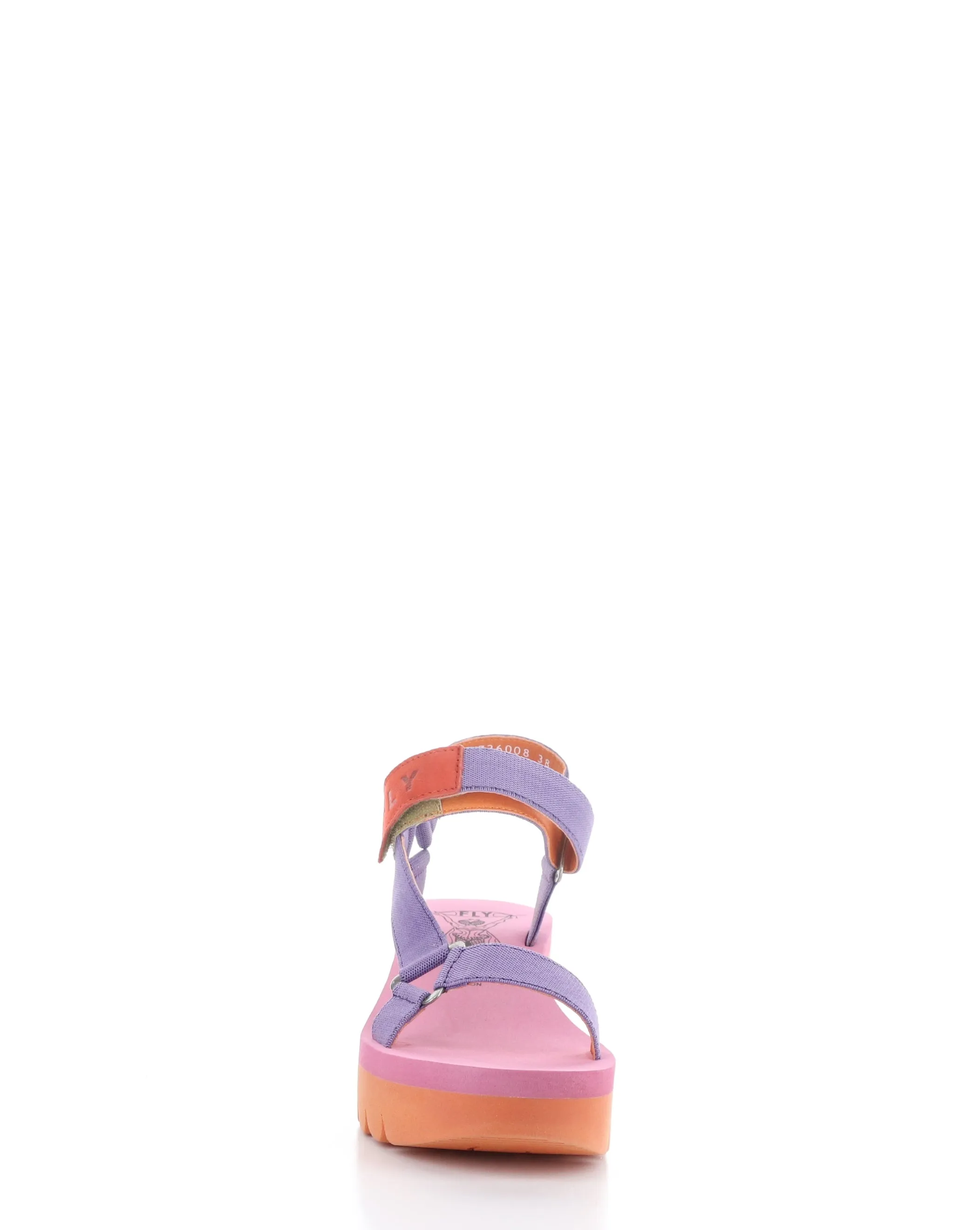 VIOLET/ORANGE Velcro Sandals - YEFA726FLY 008