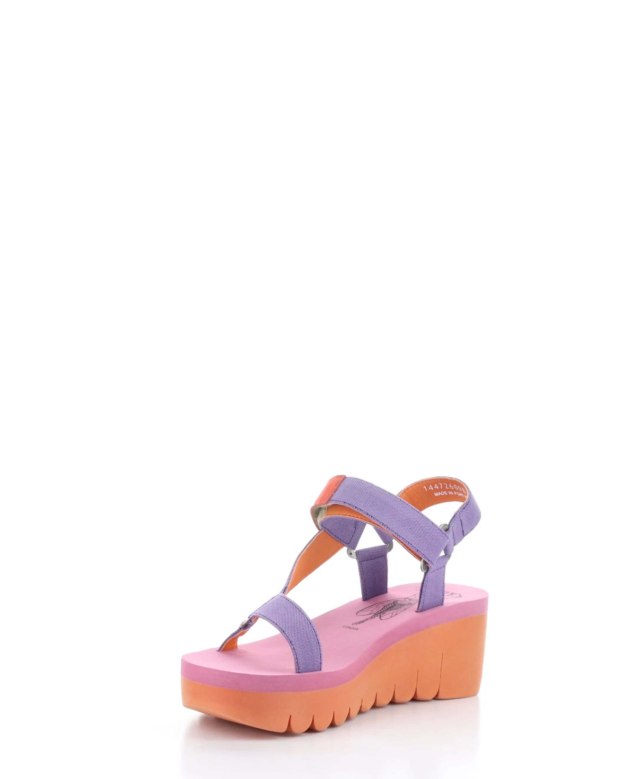 VIOLET/ORANGE Velcro Sandals - YEFA726FLY 008