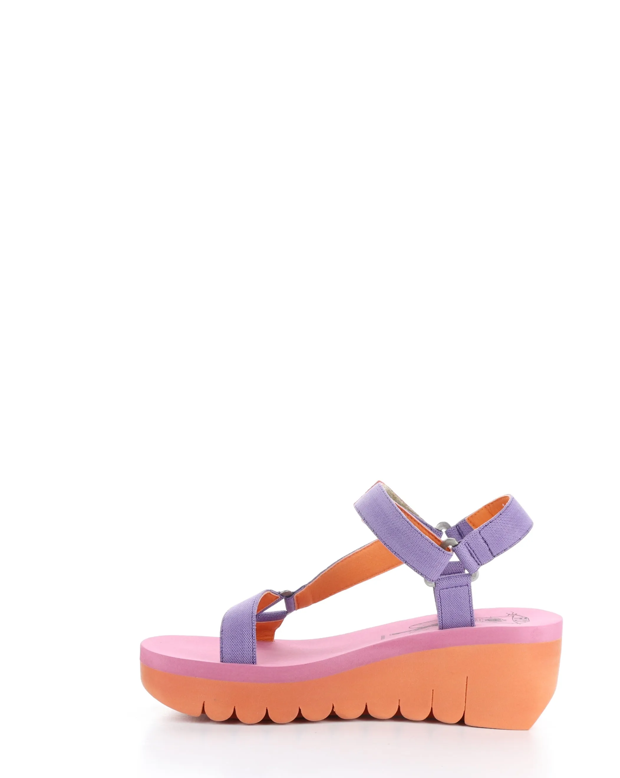 VIOLET/ORANGE Velcro Sandals - YEFA726FLY 008