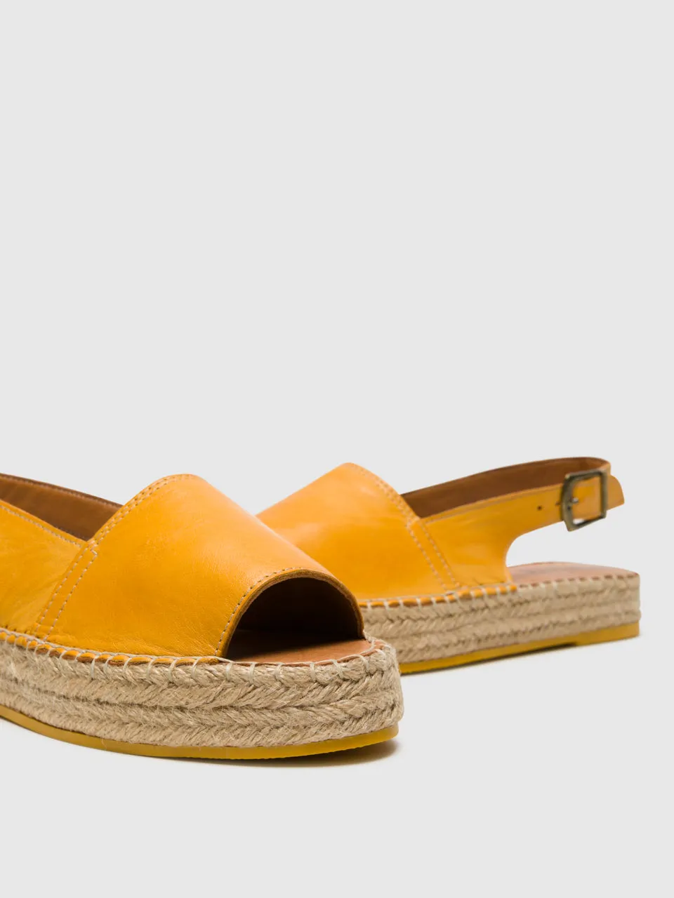 Yellow Platform Sandals