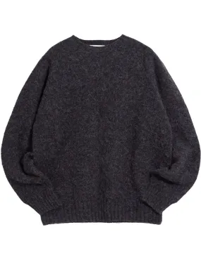 YMC Suedehead Knit Jumper Charcoal