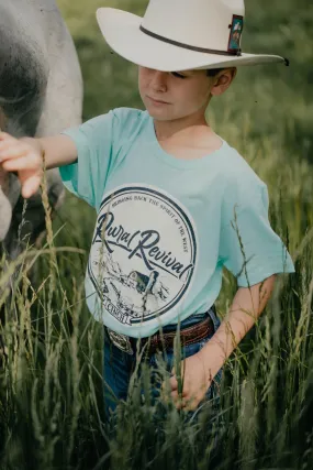 Youth CINCH Teal Rural Revival T-shirt (S-XL)