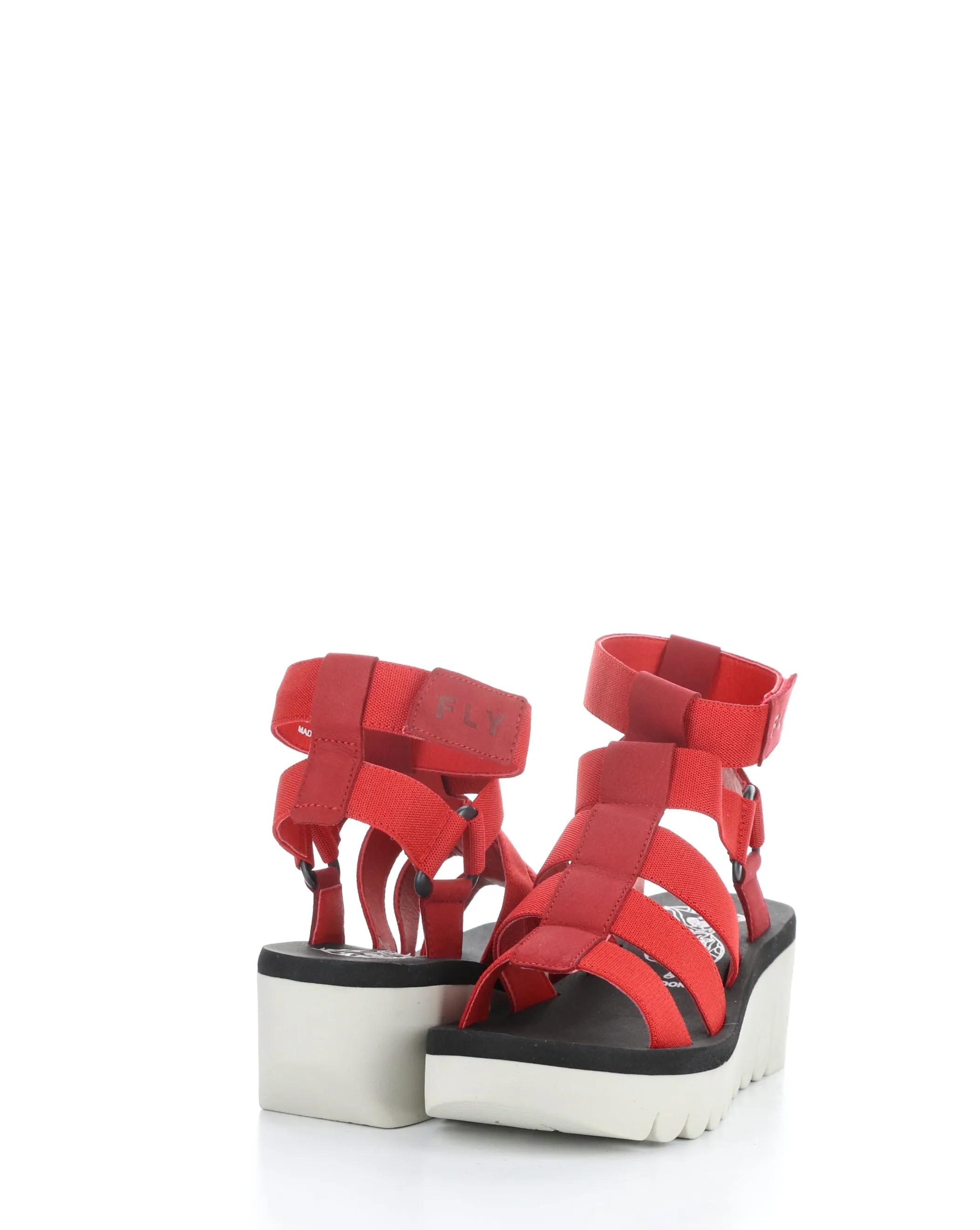 Red Velcro Sandals