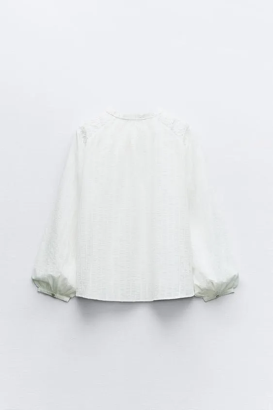 ZARA lace top - Semi-sheer option